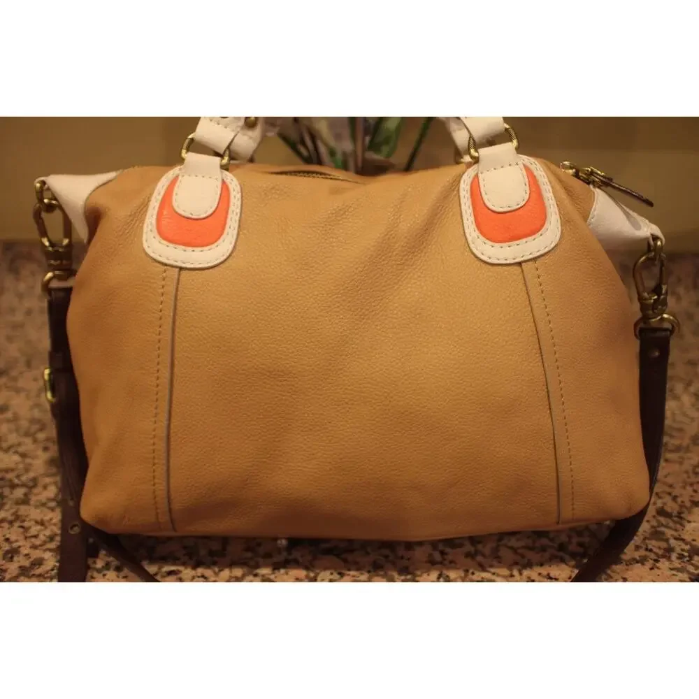 orYANY Maria Soft Pebbled Leather Satchel with Strap (PU700
